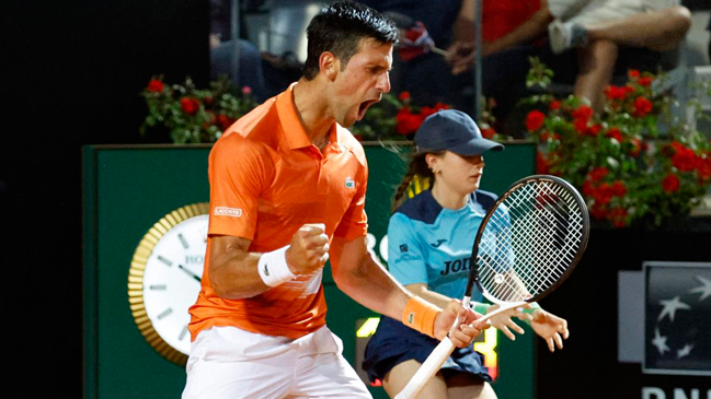 Novak Djokovic eliminó a Casper Ruud y buscará su sexto título en Roma ante Stefanos Tsitsipas