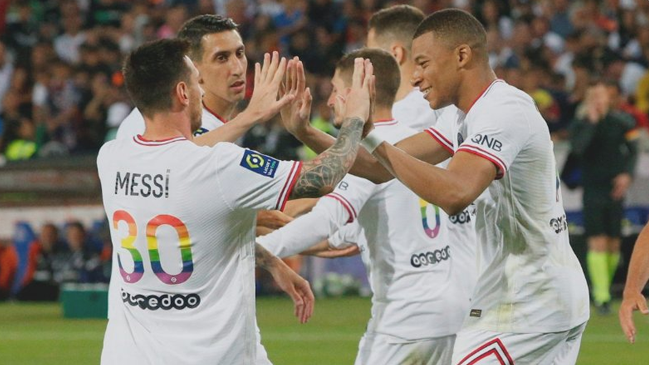 Lionel Messi marcó un doblete en la goleada de PSG sobre Montpellier por la Ligue 1