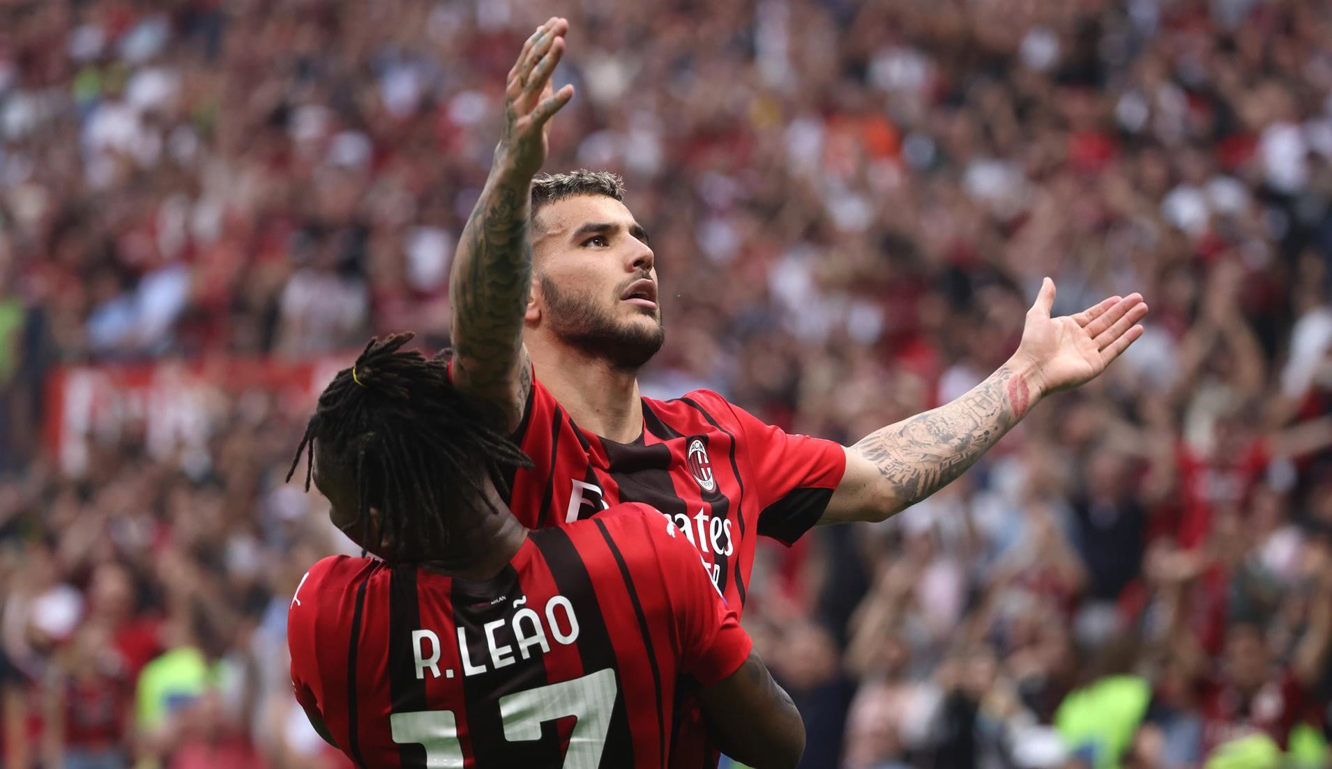 Theo Hernandez anotó un golazo a Cagliari y dejó a AC Milan a un paso del título en Italia