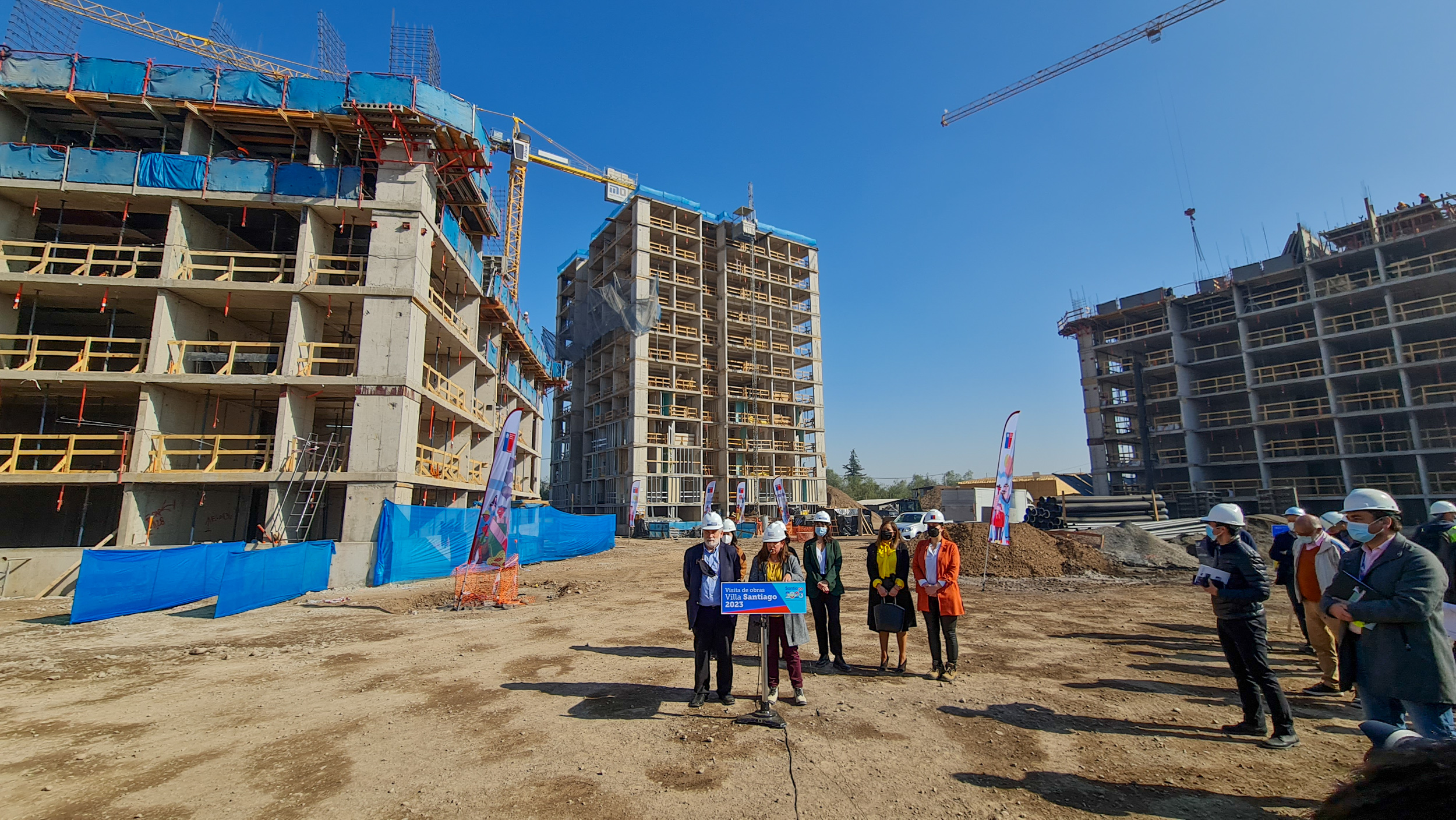 Ministros de Deporte y Vivienda visitaron la Villa Panamericana y Parapanamericana de Juegos de Santiago 2023