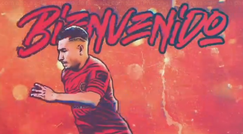 Toluca oficializó la contratación del seleccionado chileno Jean Meneses