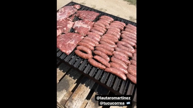 Arturo Vidal disfrutó con un asado tras entrenamiento de Inter de Milán