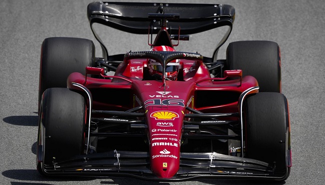 Charles Leclerc concluyó por delante de los Mercedes en los segundos libres de Montmeló
