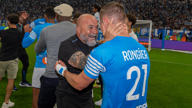 Marsella de Jorge Sampaoli goleó a Estrasburgo y se quedó con un cupo directo a la Champions League