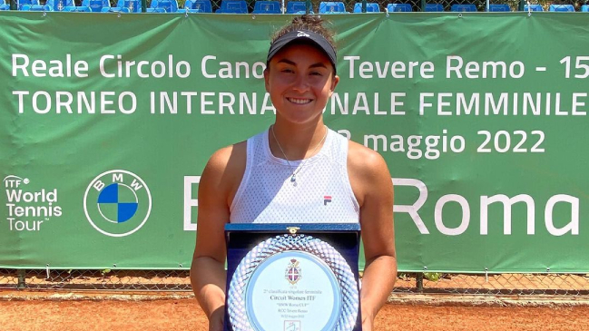 Bárbara Gatica fue subcampeona en el W60 de Roma