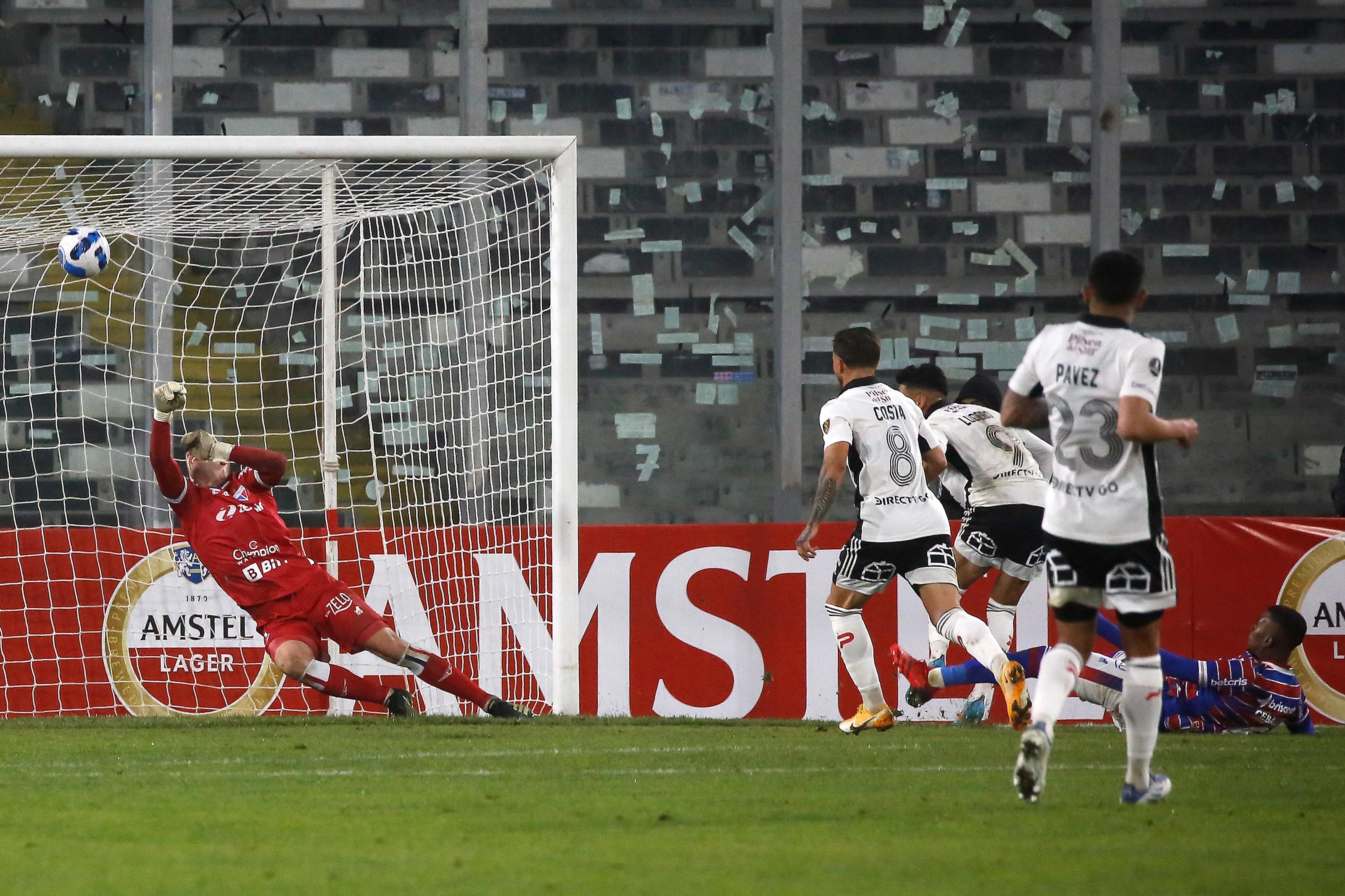 Así fue el descuento de Colo Colo ante Fortaleza en la Copa Libertadores