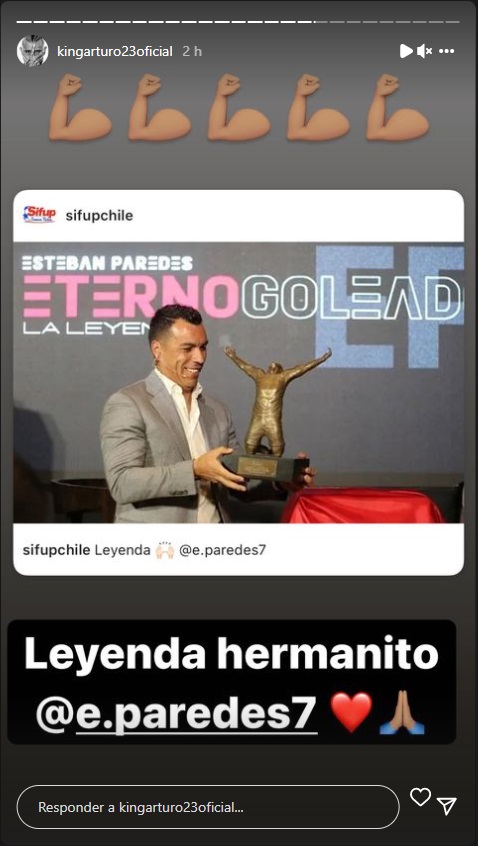 El mensaje de Arturo Vidal a Esteban Paredes tras su retiro del fútbol