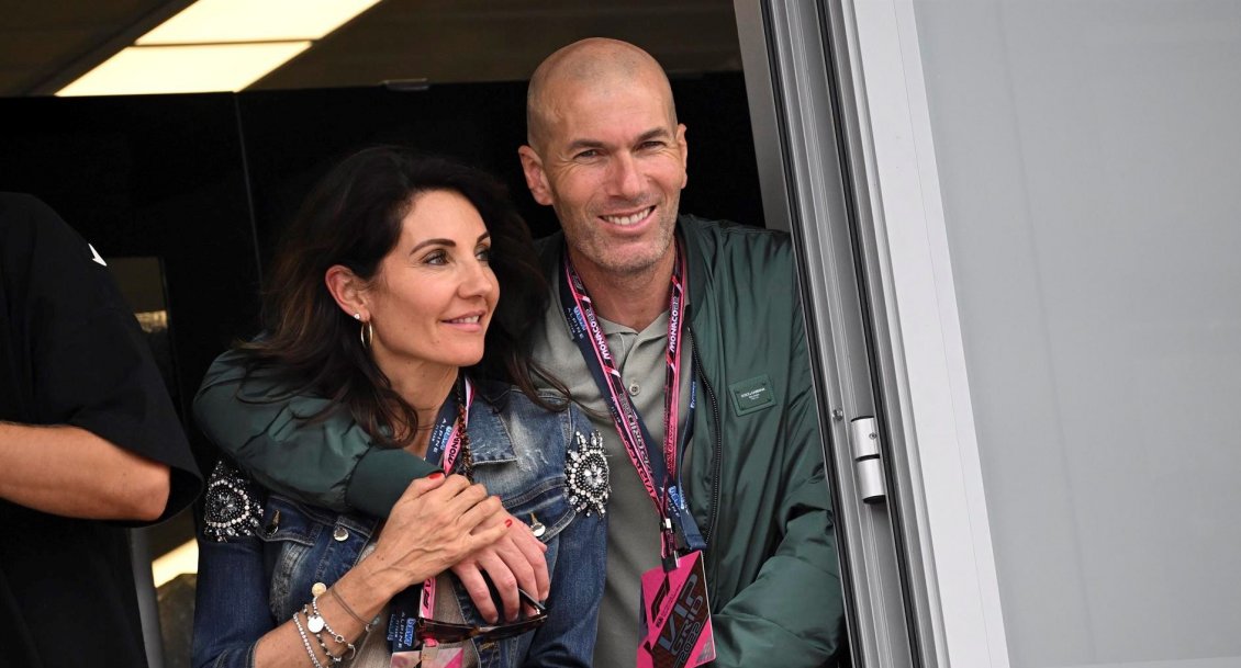 Zinedine Zidane también acaparó miradas como espectador VIP en el Gran Premio de Mónaco