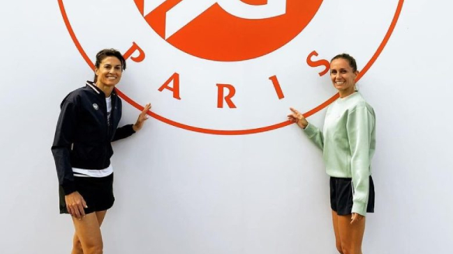 Gabriela Sabatini y Gisela Dulko cayeron en la final de Leyendas de Roland Garros