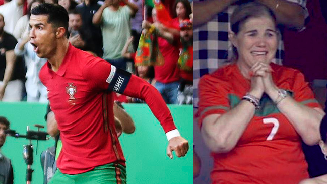 Madre de Cristiano se emocionó hasta las lágrimas con doblete de su hijo ante Suiza