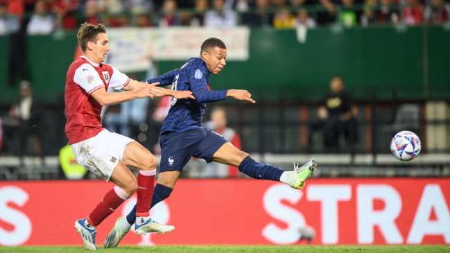 Un golazo de Kylian Mbappé ante Austria mantuvo con vida a Francia en la Nations League