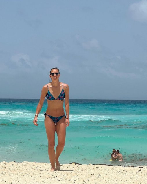 Christiane Endler disfruta en sus vacaciones de las paradisíacas playas de Cancún