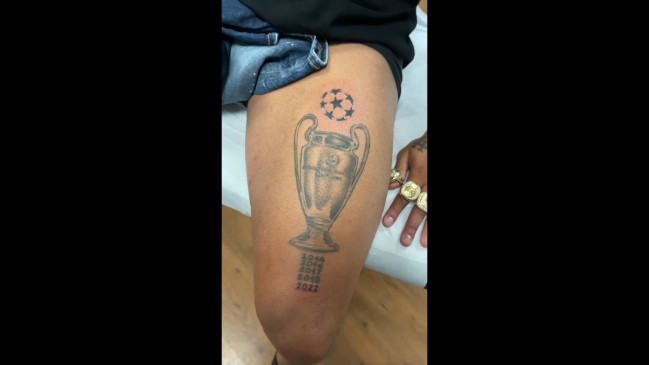 Faltaba la del 2022: Marcelo actualizó su tatuaje de la Champions League