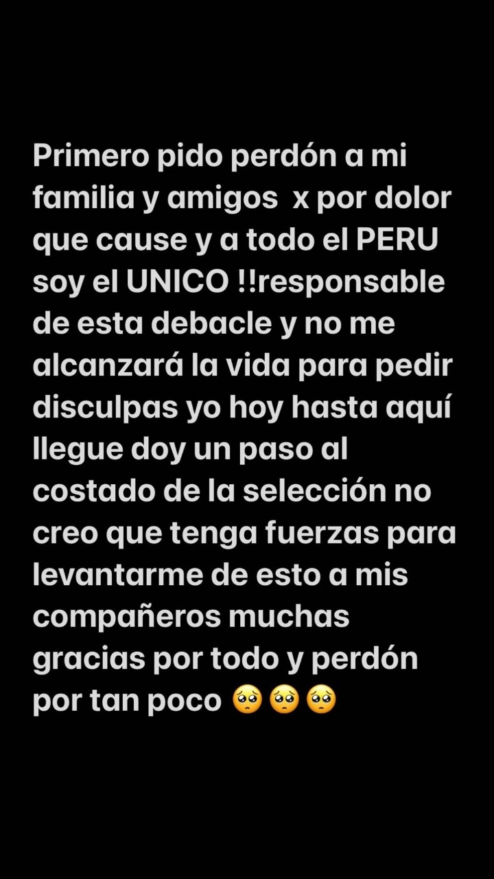 Luis Advíncula anunció su renuncia a la selección peruana con un desgarrador mensaje