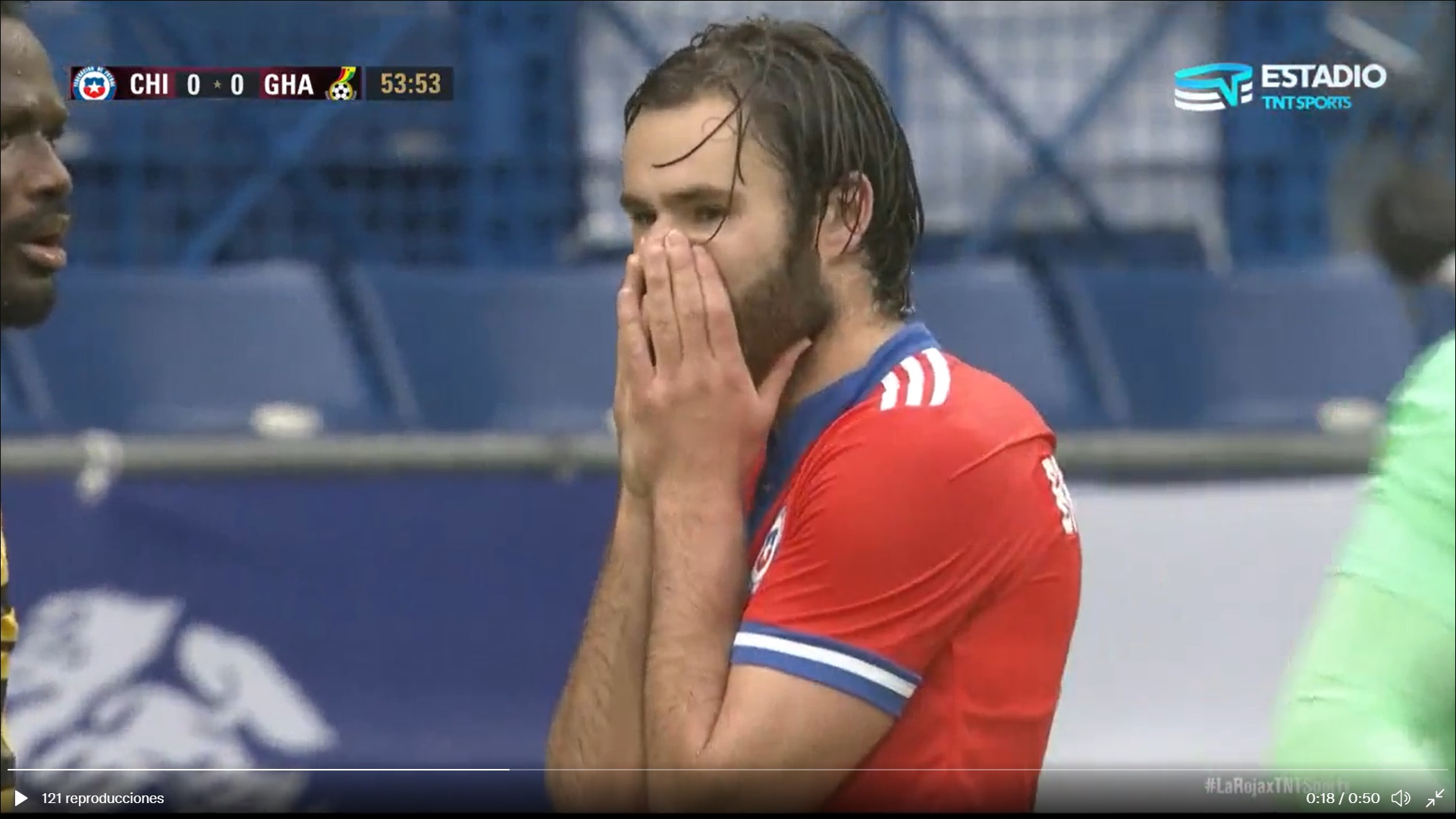 ¡Inmejorable! La clara ocasión perdida por Ben Brereton ante Ghana