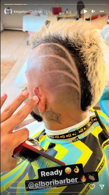 Arturo Vidal retocó su look y se fue de carrete en Miami