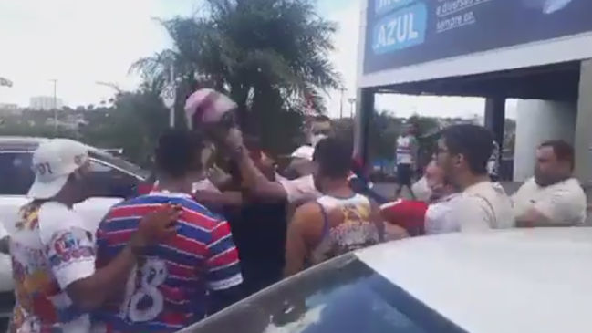 Hincha agredió con un casco a jugador de Fortaleza en Brasil