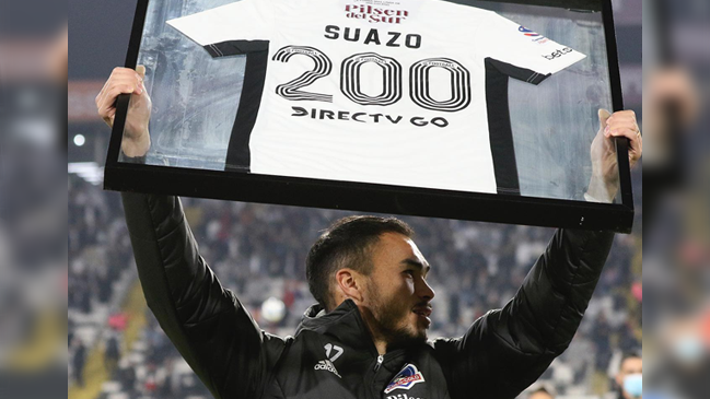 El homenaje de Colo Colo por los 200 partidos de Gabriel Suazo