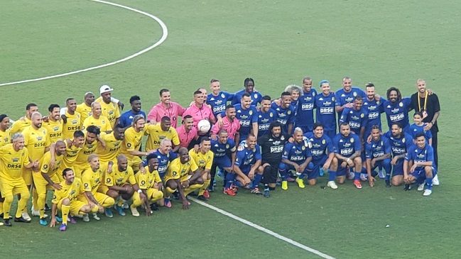 Arturo Vidal e Iván Zamorano salieron victoriosos de amistoso entre estrellas en Miami
