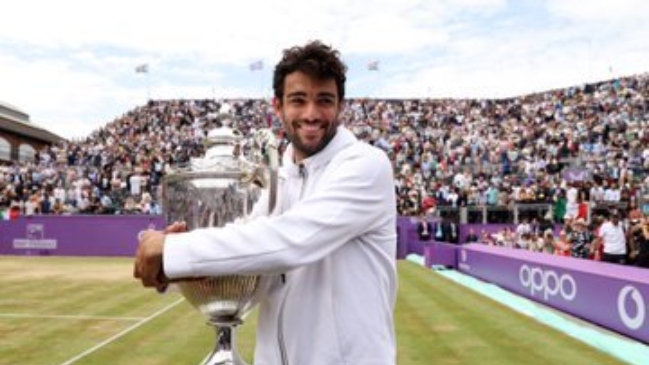 Matteo Berrettini venció a Krajinovic y revalidó su título en Queen’s