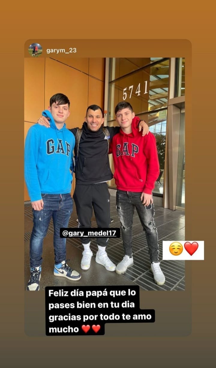Gary Medel compartió un tierno saludo por el Día del Padre