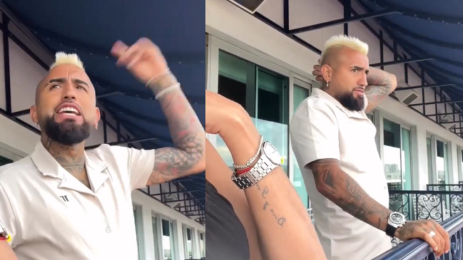 La emoción de Arturo Vidal en una carrera hípica