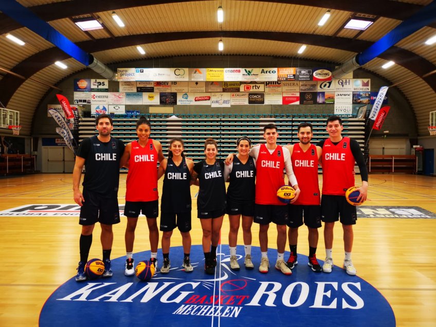 Las selecciones de baloncesto 3×3 de Chile ya entrenan en Amberes de cara al Mundial