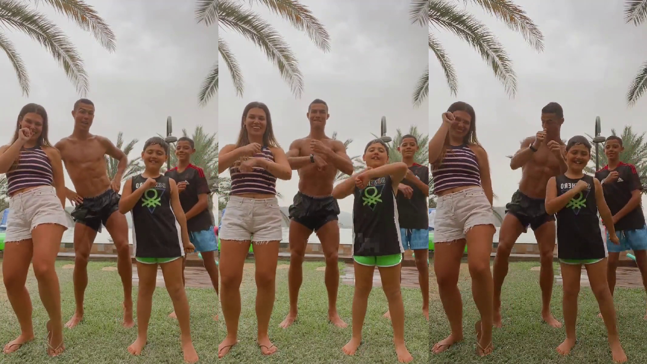 Cristiano Ronaldo acaparó miradas con divertido baile que se viralizó en TikTok