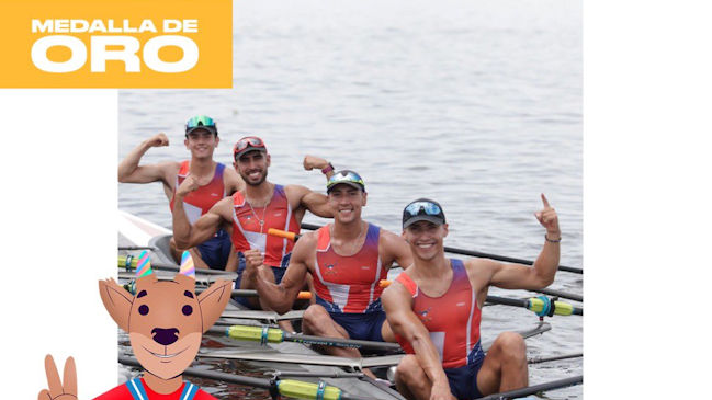 El Team Chile de remo se adueñó de tres nuevas medallas de oro en los Juegos de Valledupar