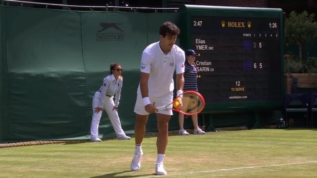 Cristian Garin mostró solidez para avanzar a segunda ronda en Wimbledon