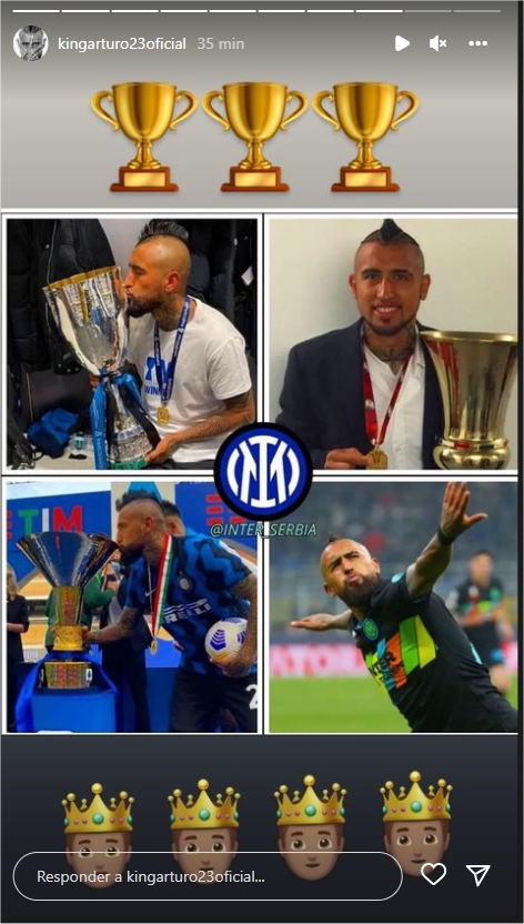 ¿Oficializó su salida de Inter? La publicación que compartió Arturo Vidal