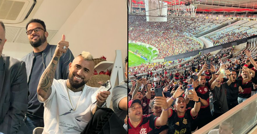 Arturo Vidal acaparó todas las miradas en Maracaná en duelo de Flamengo en la Libertadores