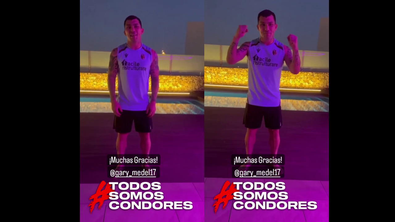 La arenga de Gary Medel a Los Cóndores: “Sé que son unos guerreros”