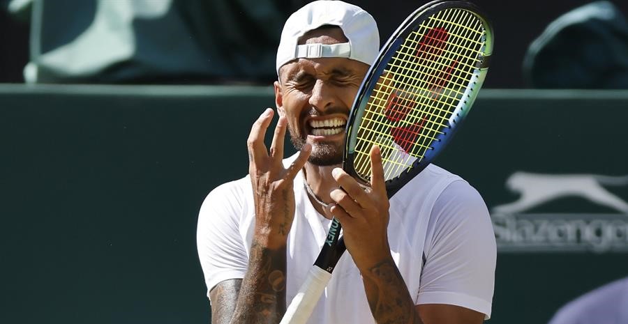 Nick Kyrgios cerró su participación en Wimbledon con una multa de 3.000 dólares