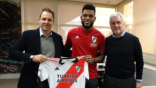 River Plate fichó al delantero colombiano Miguel Borja