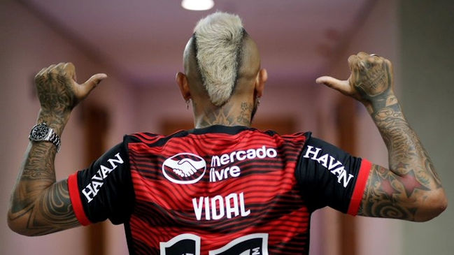 Así vivió Arturo Vidal sus primeras horas como jugador de Flamengo