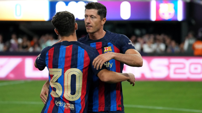 Barcelona batió en vibrante clásico a Real Madrid en Las Vegas con el debut de Lewandowski