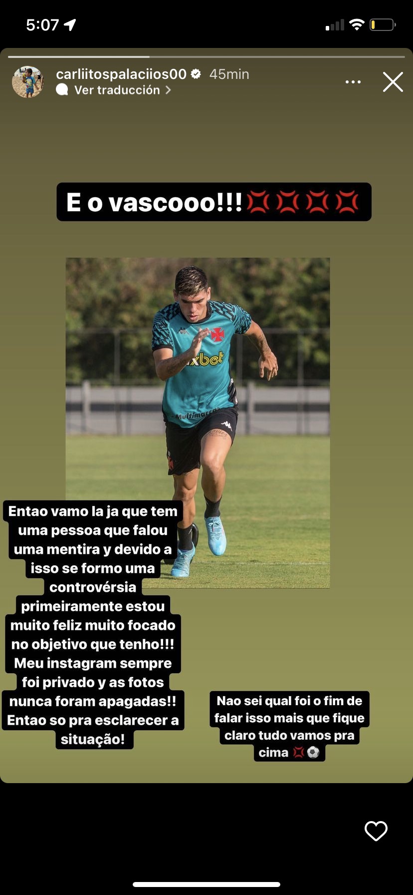 Carlos Palacios encaró rumores en redes sociales: “Una persona dijo una mentira”