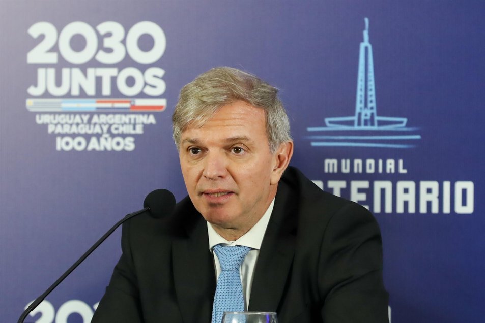 Milad estuvo presente en el lanzamiento de la candidatura mundialista para el Mundial de 2030