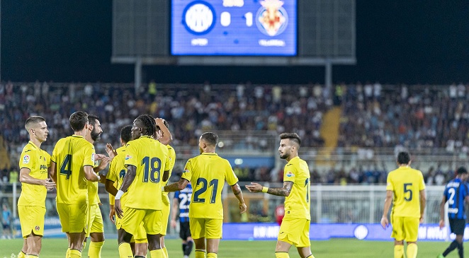 Golpe bajo para Inter de Milán: Villarreal se impuso con soltura en amistoso de pretemporada