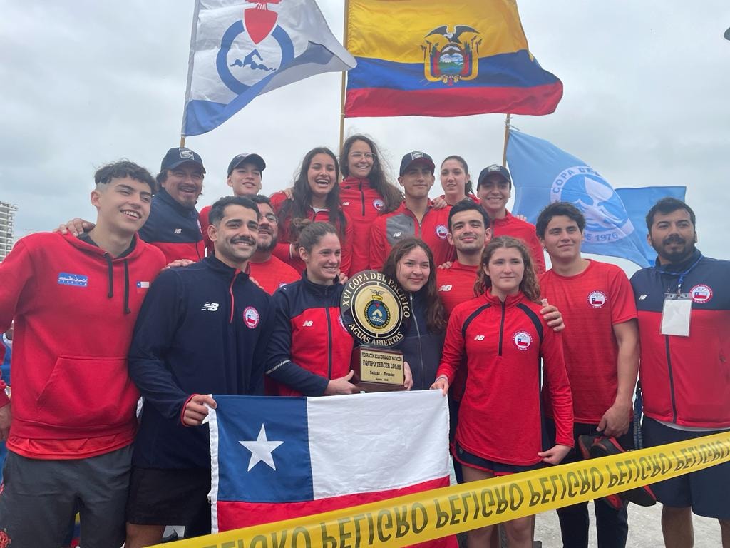 Chile obtuvo el tercer puesto de la Copa Pacífico de aguas abiertas