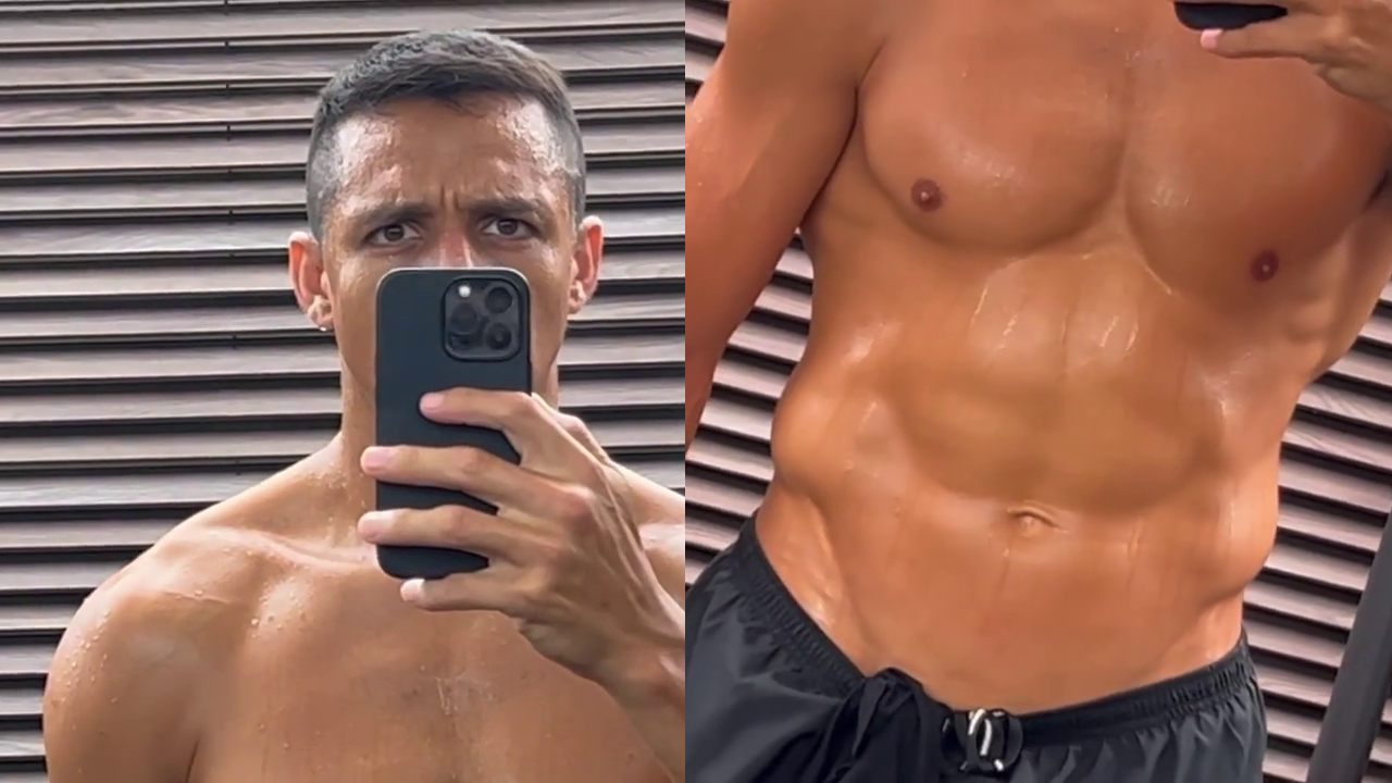 ¡Con música de Rocky! Alexis exhibió su gran condición física tras entrenamiento en Italia