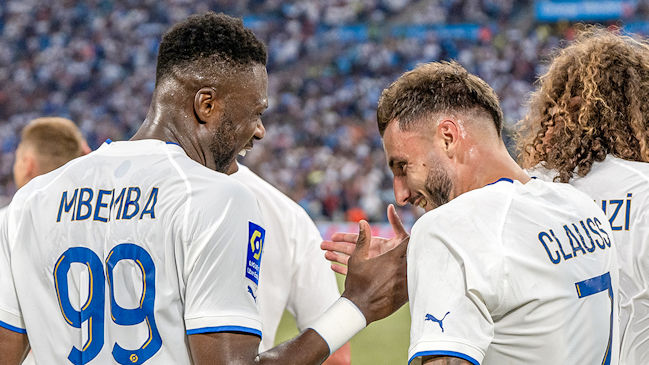 Olympique de Marsella goleó a Stade de Reims en su debut en la liga francesa
