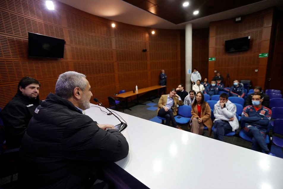 Universidad de Chile recibió a Pablo Milad en el Centro Deportivo Azul