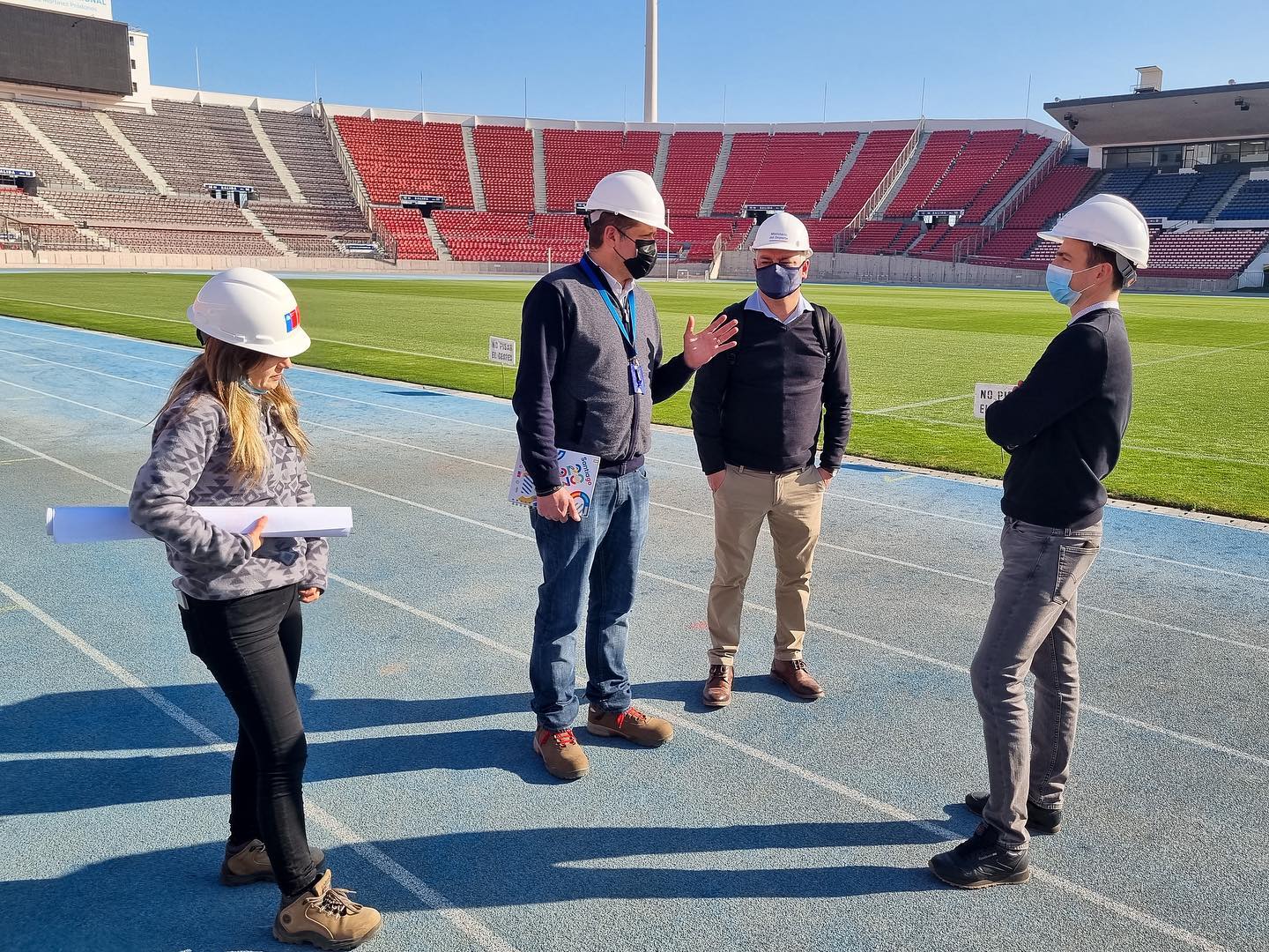 Azul Azul visitó el Estadio Nacional para preparar el regreso de la U a Ñuñoa