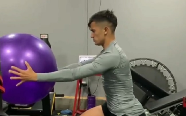 El exigente entrenamiento de Pablo Solari en River Plate