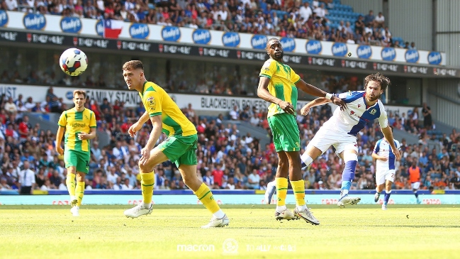 ¡Golazo! Ben Brereton marcó la apertura de la cuenta para Blackburn ante WBA