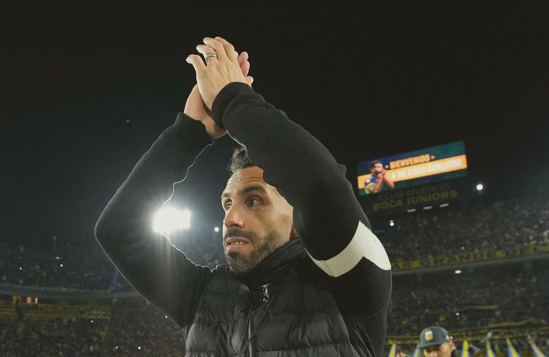 Homenaje a Tévez en La Bombonera marcó el empate de Boca Juniors y Rosario Central