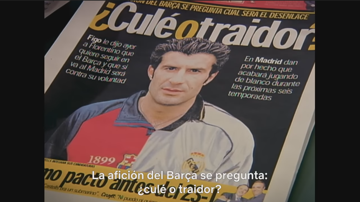 Netflix lanzó tráiler oficial de documental sobre el polémico traspaso de Luis Figo a Real Madrid