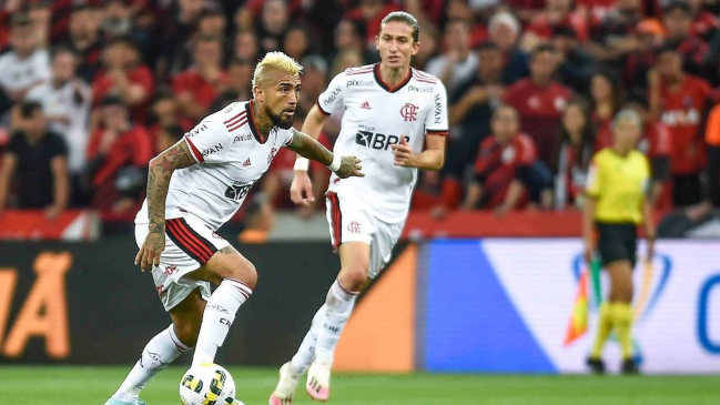 Dominador del mediocampo: Copa de Brasil mostró el mapa de calor de Vidal ante Paranaense